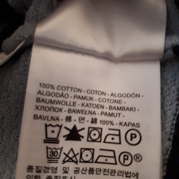 Levi’s Made & Crafted Boucle Sweater Navy Light Blue Stripe Medium - Picture 3 of 4